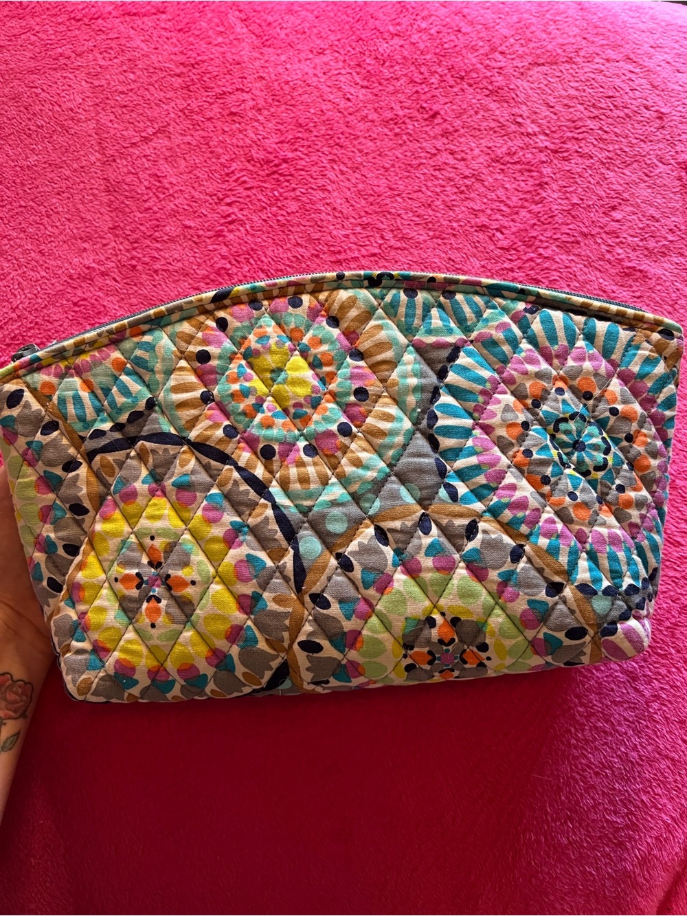 Sunny Medallion Large Cosmetic Vera Bradley